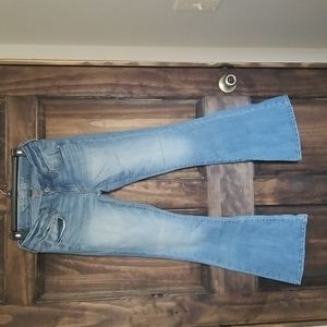 American Eagle Boho flare jeans women's Size 4